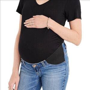 Maurices M Maternity Everflex Super Skinny High Rise Medium Wash Jeans Size14